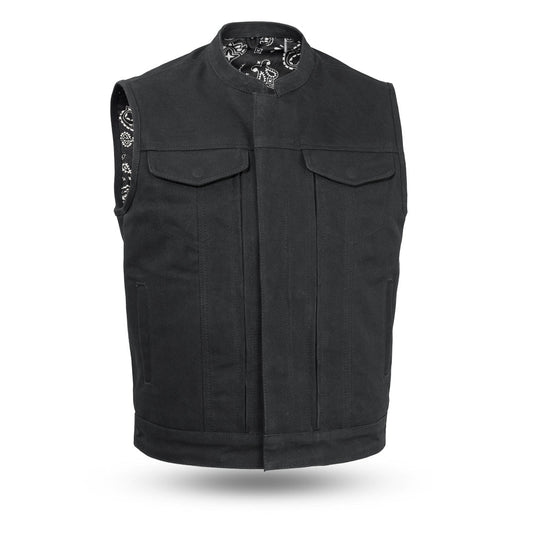 First Manufacturing Company Highland V2 Men's Motorcycle Canvas Vest