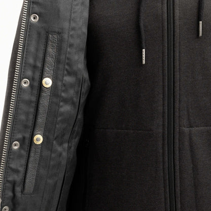 First Manufacturing Company Kent Men's Motorcycle Leather Vest and Hoodie