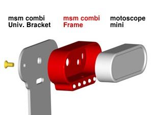 Motogadget Motoscope Mini combi frame with indicator lights for Motorcycle Speedometer