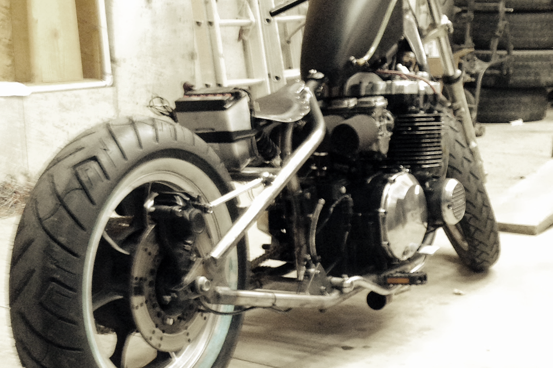 Voodoo Vintage Fabrication MK74 Motorcycle Hardtail for 1976-1983 Kawasaki KZ750 Twin