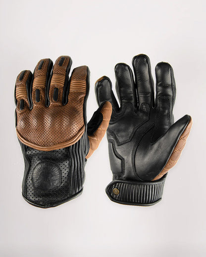 Goldtop Motorcycle Outfitters Silk Lined Predator Motorcycle Gloves- Men's