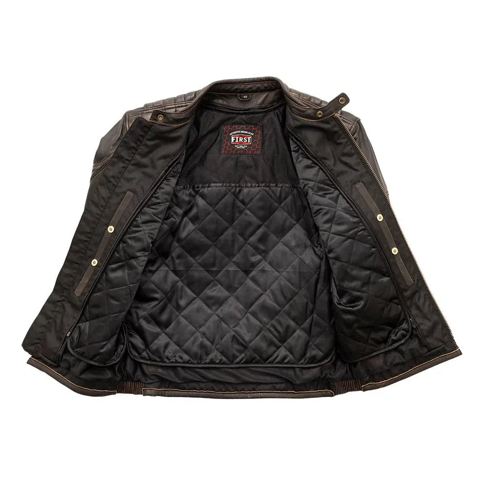 First Manufacturing Company Rider Club - Men's Leather Motorcycle Jacket