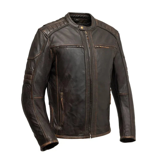First Manufacturing Company Rider Club - Men's Leather Motorcycle Jacket