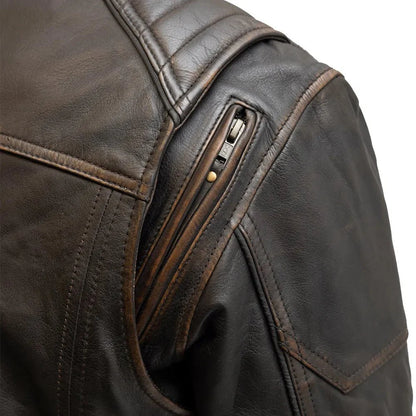 First Manufacturing Company Rider Club - Men's Leather Motorcycle Jacket