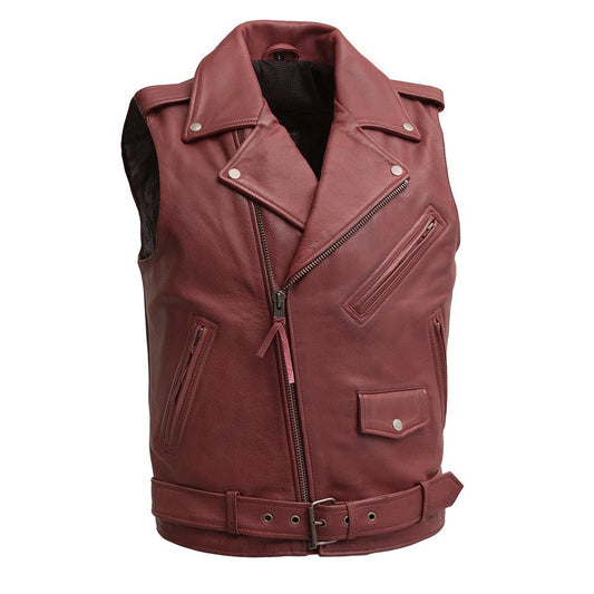 First Manufacturing Company Roller Men's Motorcycle Leather Vest