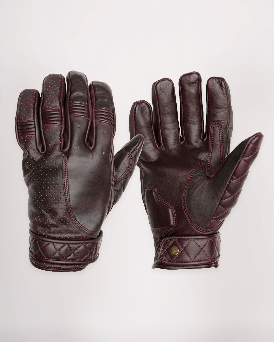 Goldtop Motorcycle Outfitters Short Cuff Bobber Motorcycle Gloves- Men's