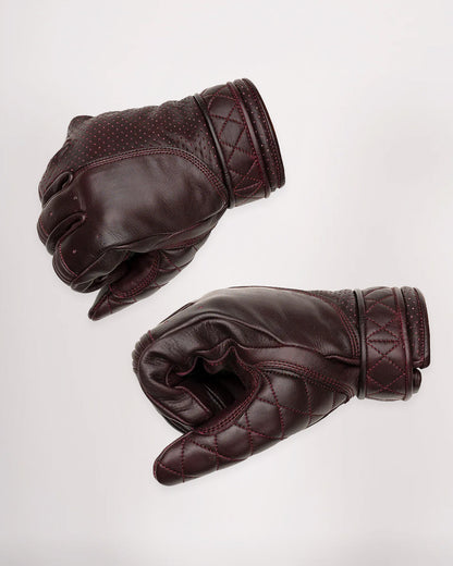 Goldtop Motorcycle Outfitters Short Cuff Bobber Motorcycle Gloves- Men's