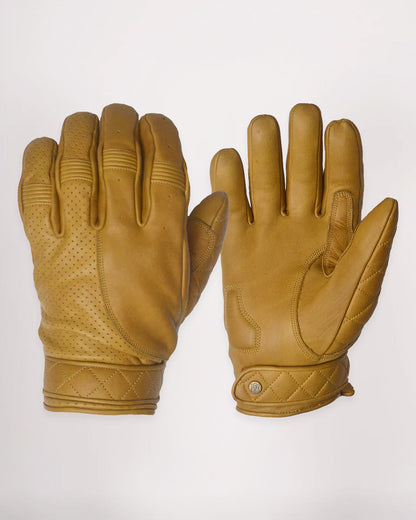 Goldtop Motorcycle Outfitters Short Cuff Bobber Motorcycle Gloves- Men's