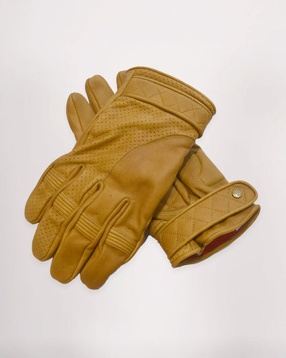 Goldtop Motorcycle Outfitters Short Cuff Bobber Motorcycle Gloves- Men's